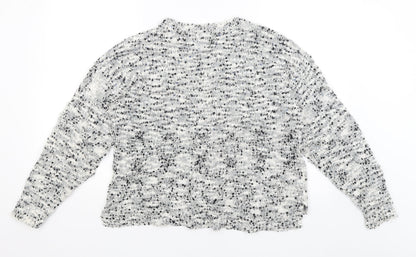 Womens UK Size 14 New Look White Pullover Jumper
