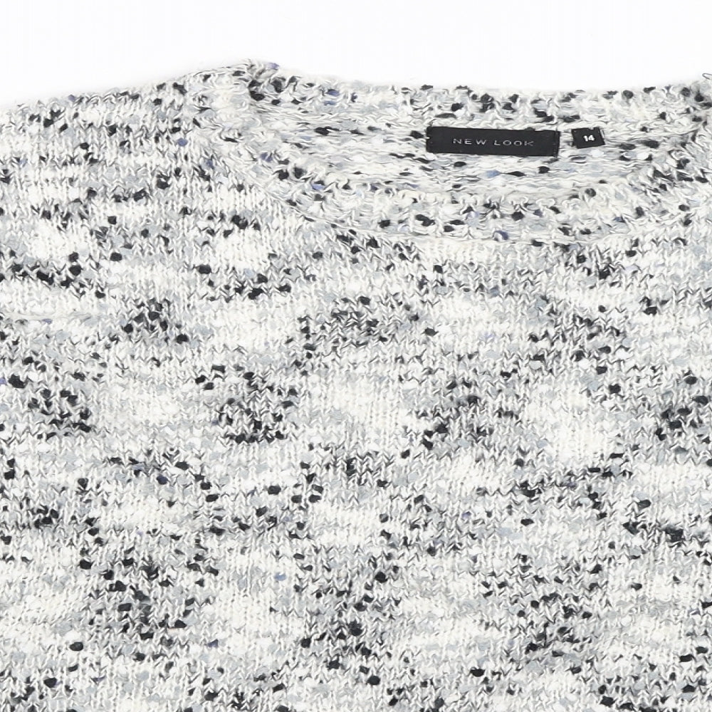 Womens UK Size 14 New Look White Pullover Jumper