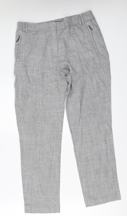 Womens UK Size 10 Marks and Spencer Regular Fit  Grey Trousers