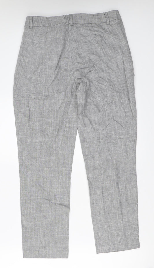 Womens UK Size 10 Marks and Spencer Regular Fit  Grey Trousers