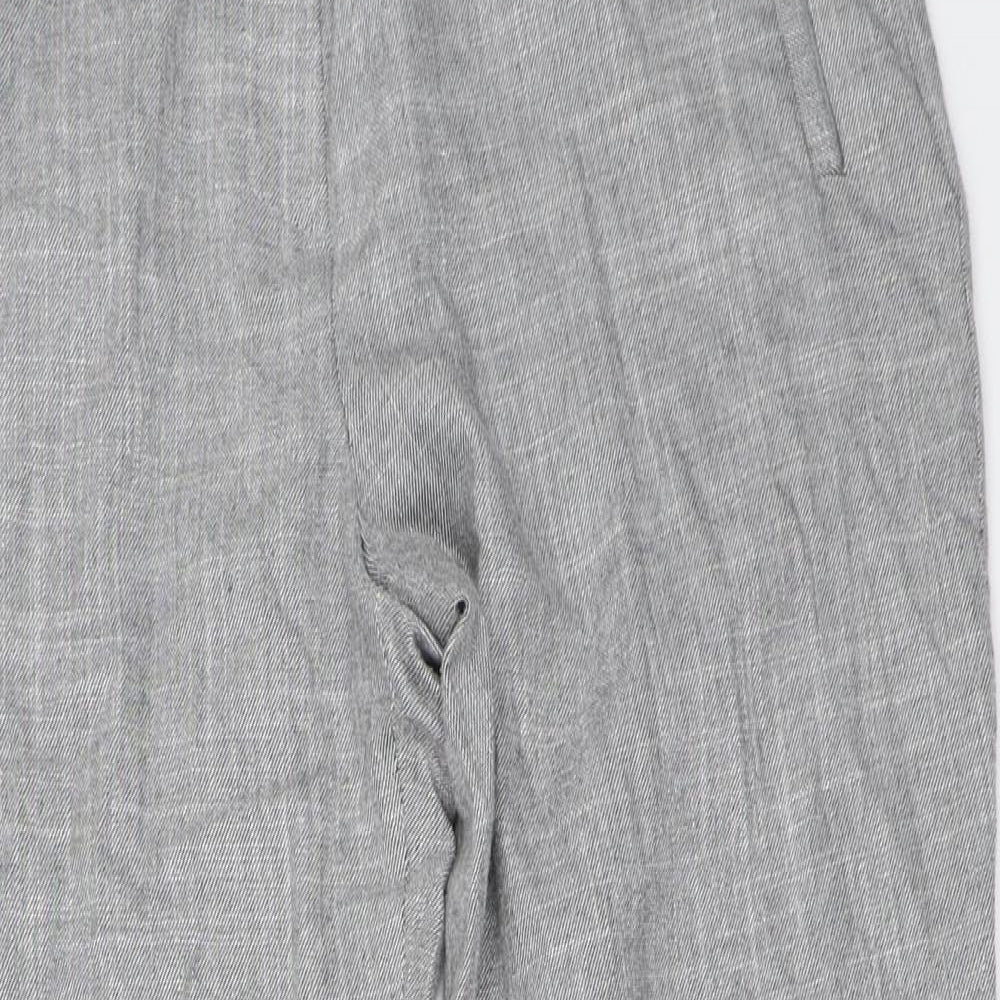 Womens UK Size 10 Marks and Spencer Regular Fit  Grey Trousers