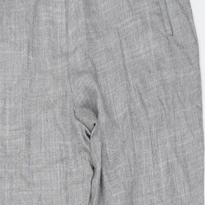 Womens UK Size 10 Marks and Spencer Regular Fit  Grey Trousers