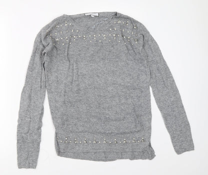 Womens UK Size 6 NEXT Grey Pullover Jumper