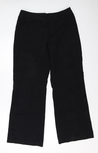 Womens UK Size 12 Marks and Spencer Regular Fit  Black Trousers