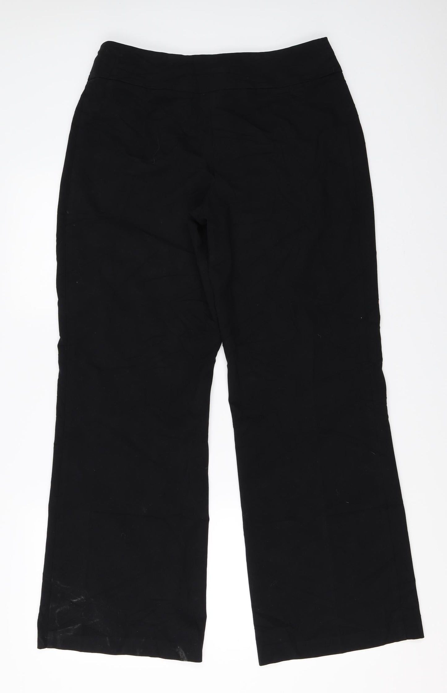 Womens UK Size 12 Marks and Spencer Regular Fit  Black Trousers