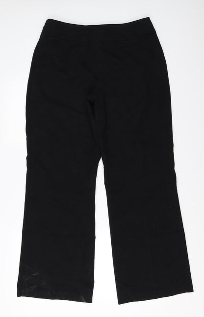 Womens UK Size 12 Marks and Spencer Regular Fit  Black Trousers