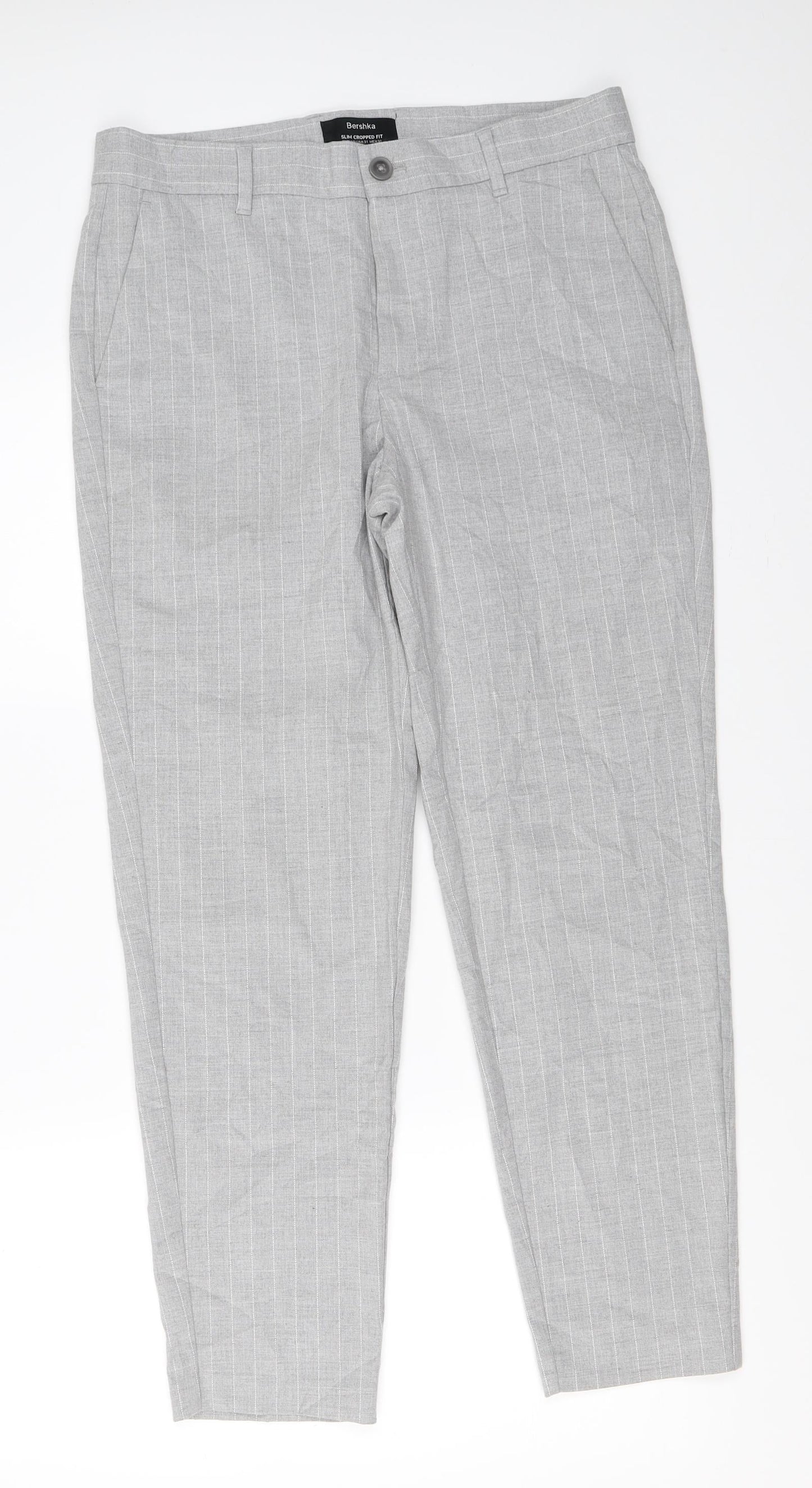 Bershka Womens Grey   Trousers  Size 40 L27 in