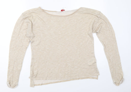 Womens UK Size 34 H&M Beige Pullover Jumper