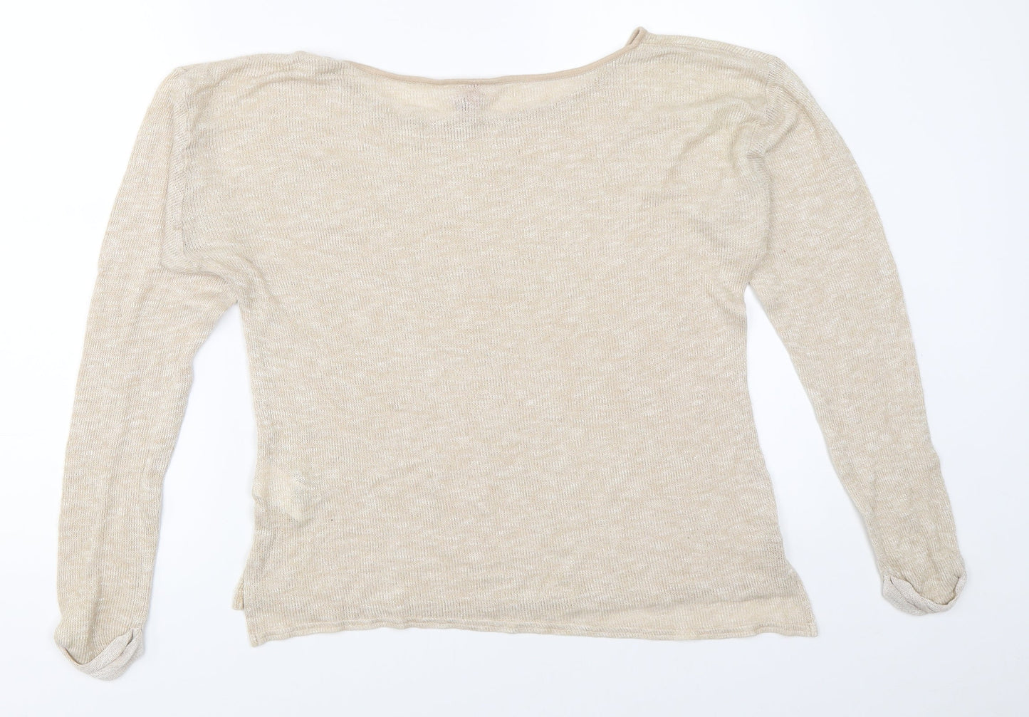 Womens UK Size 34 H&M Beige Pullover Jumper