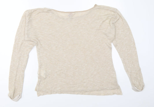 Womens UK Size 34 H&M Beige Pullover Jumper