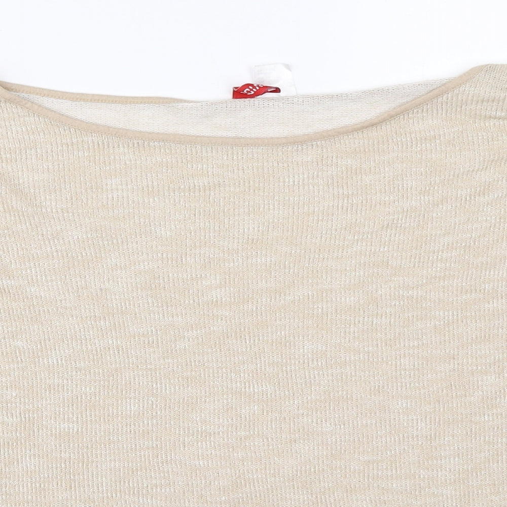 Womens UK Size 34 H&M Beige Pullover Jumper