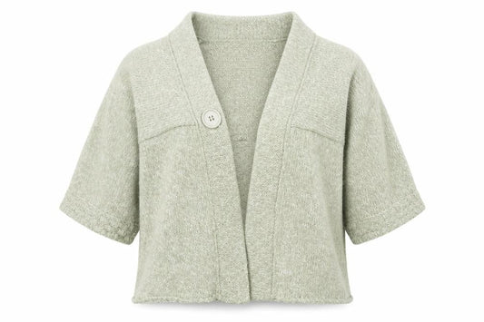 Womens UK Size 16 Poppy Green Cardigan Jumper