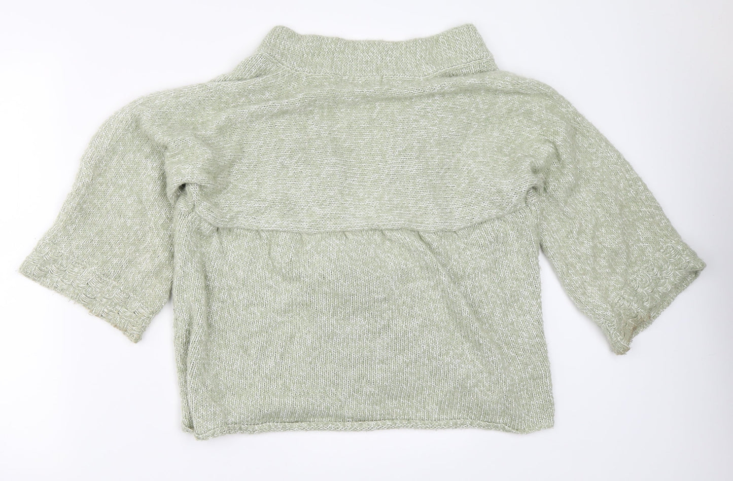 Womens UK Size 16 Poppy Green Cardigan Jumper