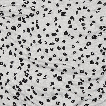 Capsule Womens Grey Animal Print  Pullover Jumper Size 16