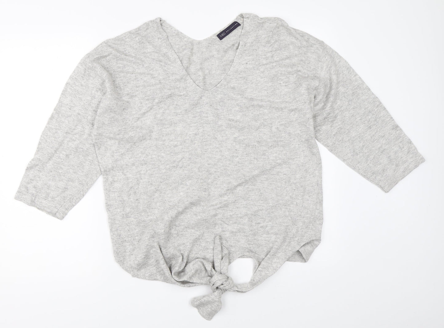 Womens UK Size 16 Marks and Spencer Grey Pullover Jumper