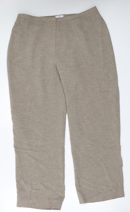 Womens UK Size 16 Planet Regular Fit  Beige Trousers