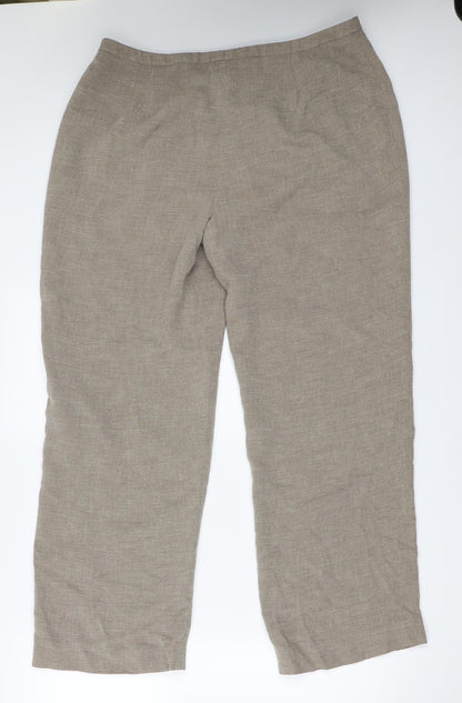 Womens UK Size 16 Planet Regular Fit  Beige Trousers