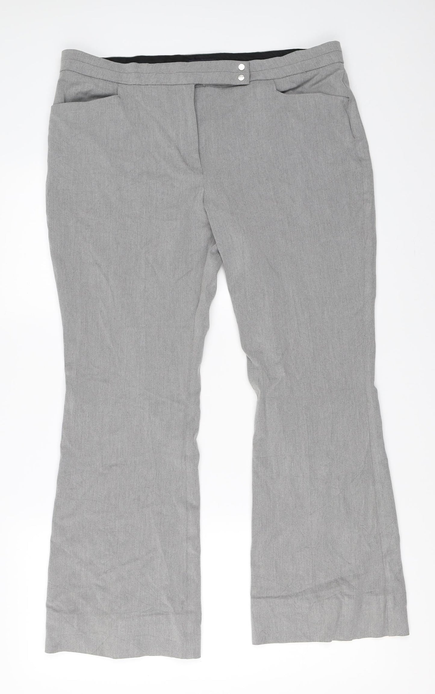 Womens UK Size 16 Marks and Spencer Regular Fit  Grey Trousers