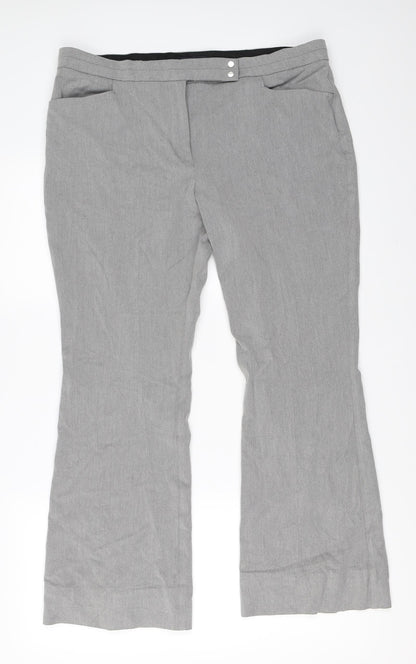 Womens UK Size 16 Marks and Spencer Regular Fit  Grey Trousers