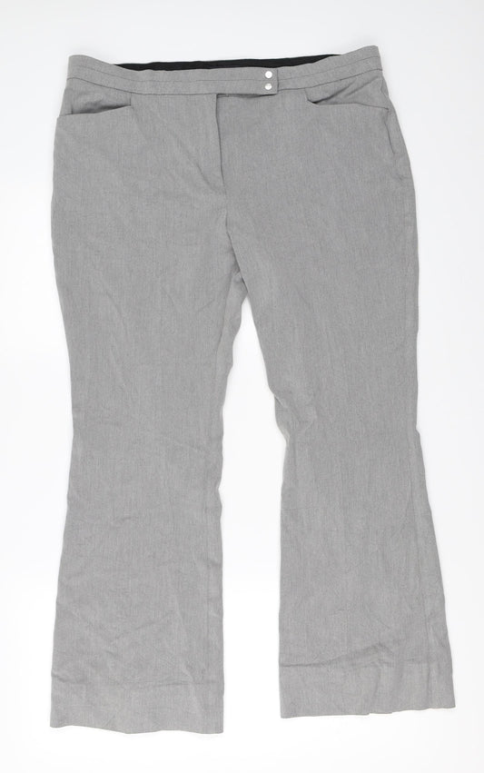 Womens UK Size 16 Marks and Spencer Regular Fit  Grey Trousers
