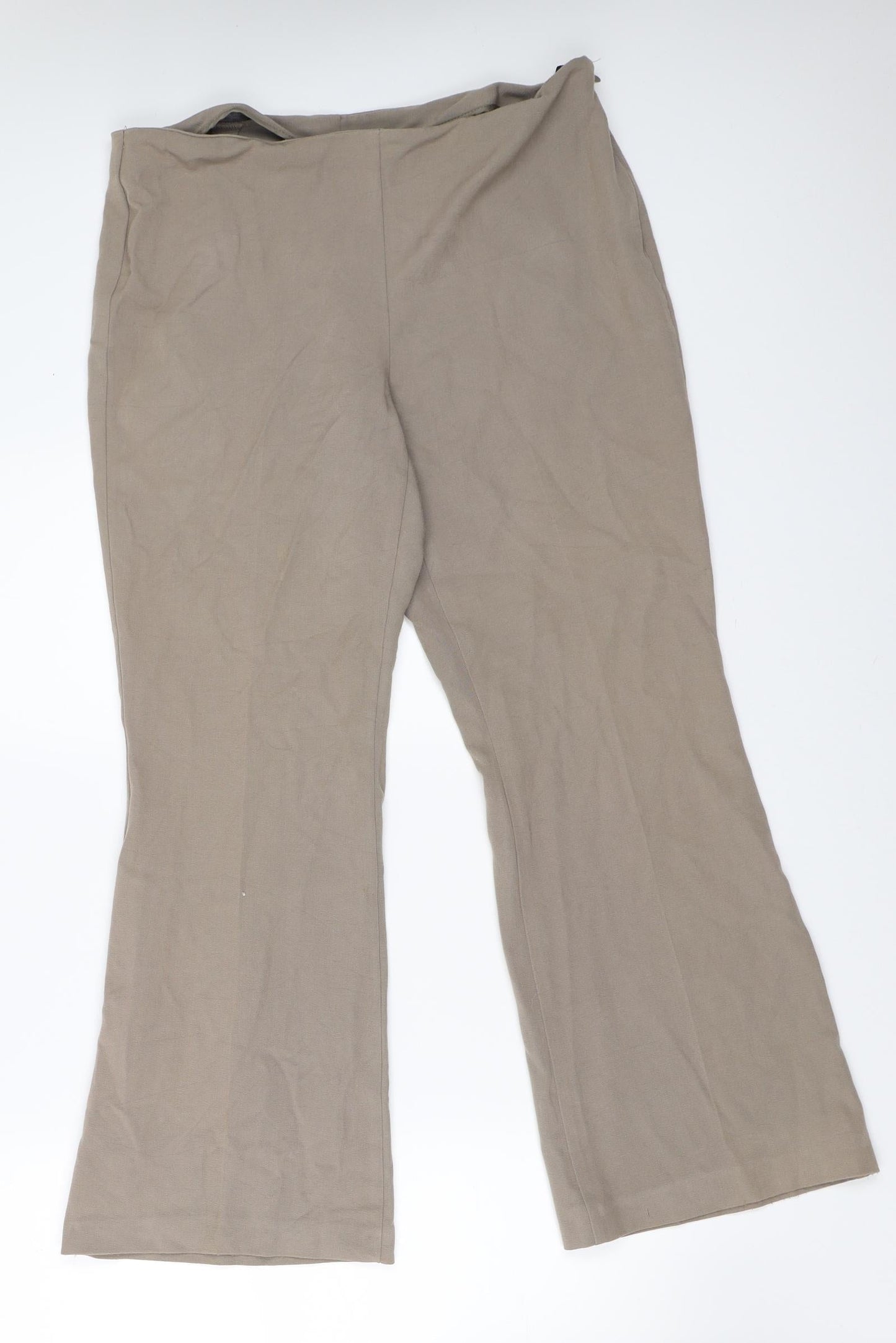 Womens UK Size 14 Marks and Spencer Regular Fit  Beige Trousers