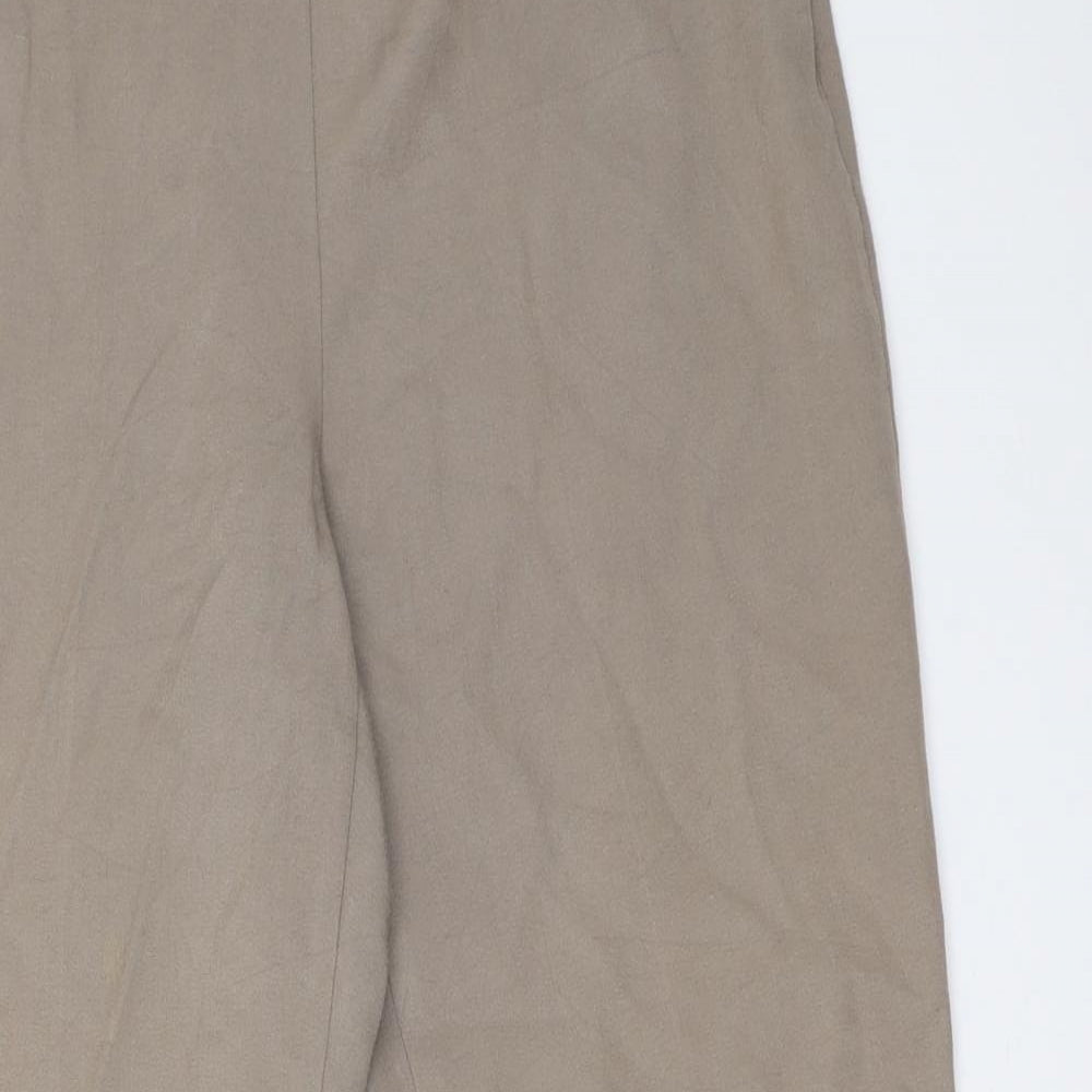 Womens UK Size 14 Marks and Spencer Regular Fit  Beige Trousers