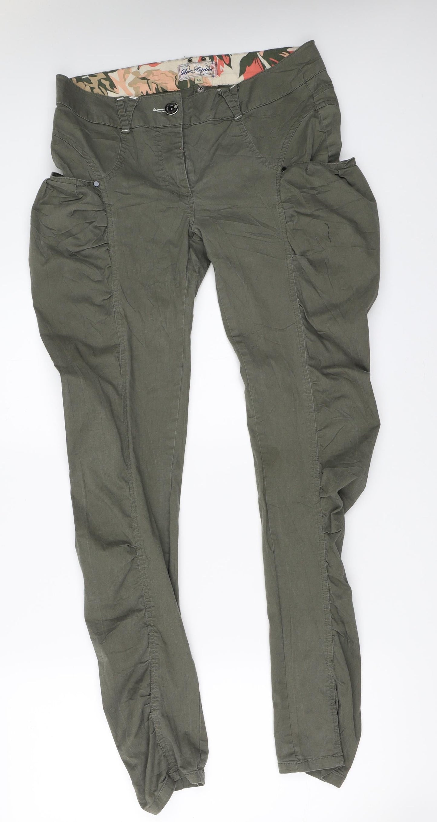 Lola Espelela Womens Green   Trousers  Size 40 L32 in