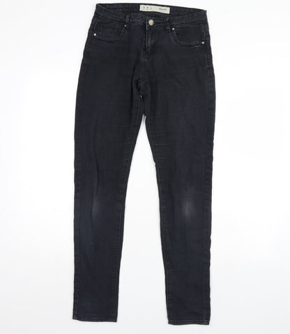Denim & Co. Womens Black  Denim Skinny Jeans Size 10 L29 in