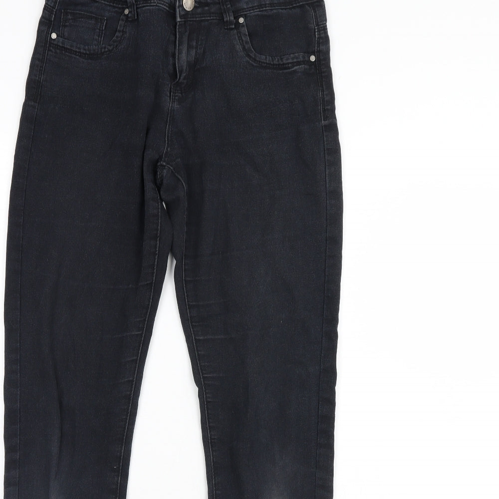 Denim & Co. Womens Black  Denim Skinny Jeans Size 10 L29 in