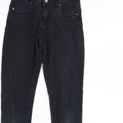 Denim & Co. Womens Black  Denim Skinny Jeans Size 10 L29 in