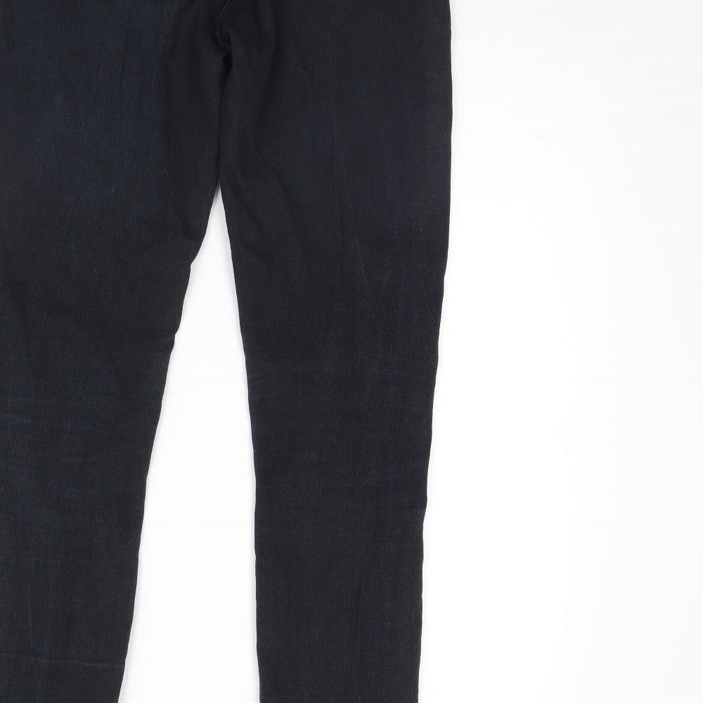 Denim & Co. Womens Black  Denim Skinny Jeans Size 10 L29 in