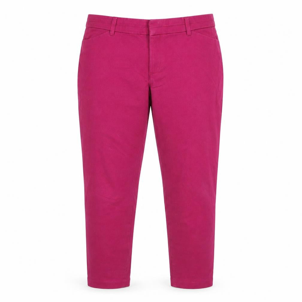 Womens UK Size 46 Gap Regular Fit Cropped Pink Jeans