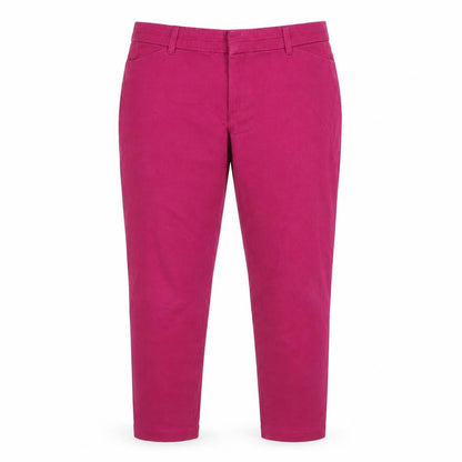 Womens UK Size 46 Gap Regular Fit Cropped Pink Jeans