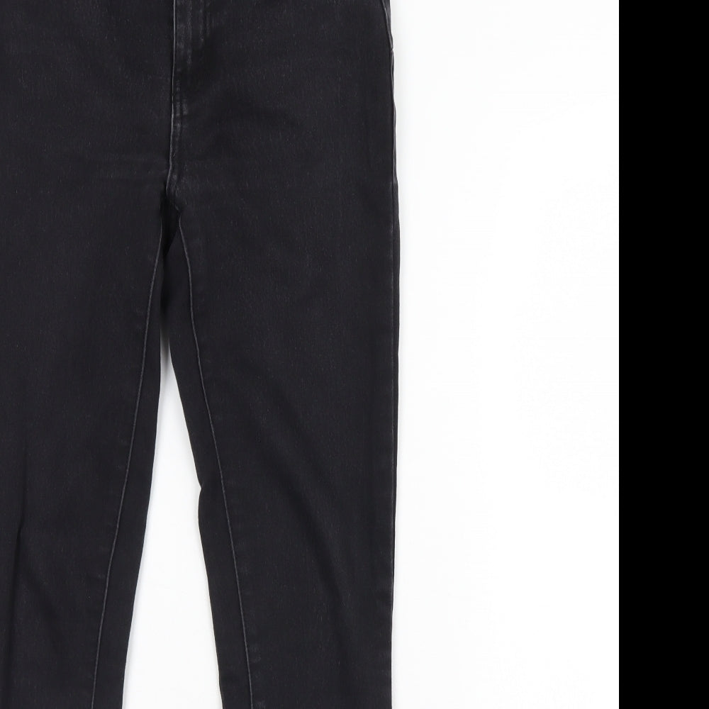 Denim & Co. Womens Black  Denim Skinny Jeans Size 8 L28 in