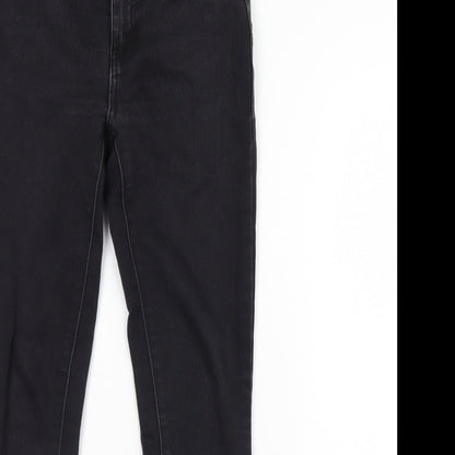 Denim & Co. Womens Black  Denim Skinny Jeans Size 8 L28 in