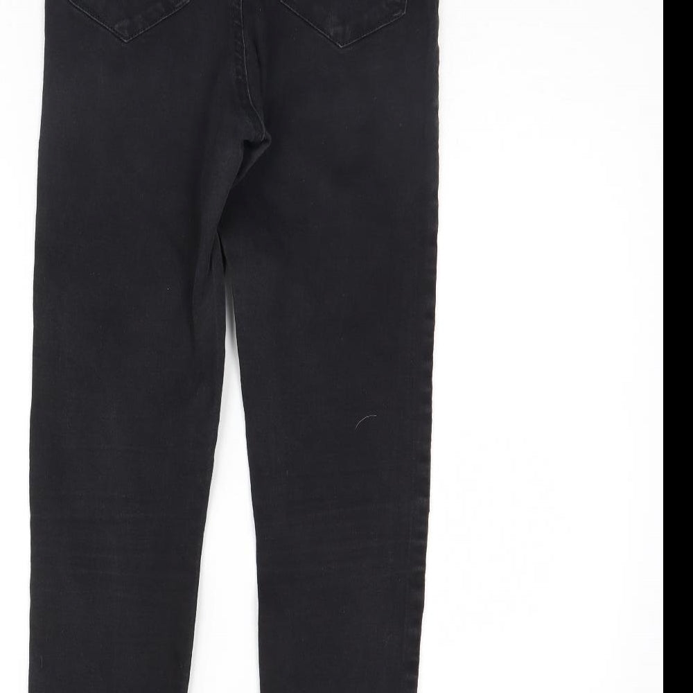 Denim & Co. Womens Black  Denim Skinny Jeans Size 10 L28 in