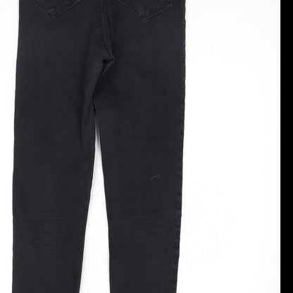 Denim & Co. Womens Black  Denim Skinny Jeans Size 10 L28 in