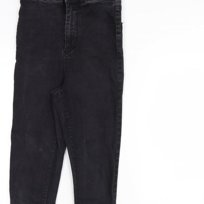 Denim & Co. Womens Black  Denim Skinny Jeans Size 10 L28 in