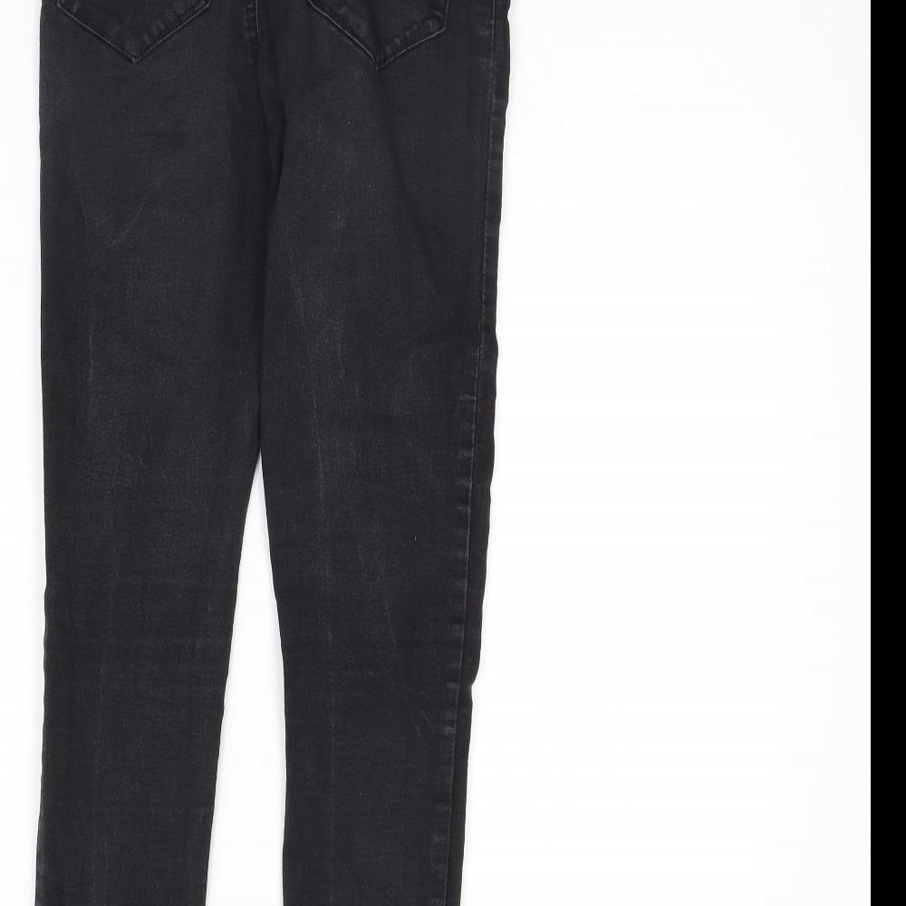 Denim & Co. Womens Black  Denim Skinny Jeans Size 10 L28 in