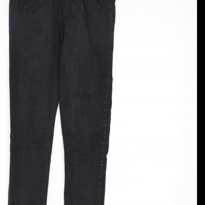 Denim & Co. Womens Black  Denim Skinny Jeans Size 10 L28 in