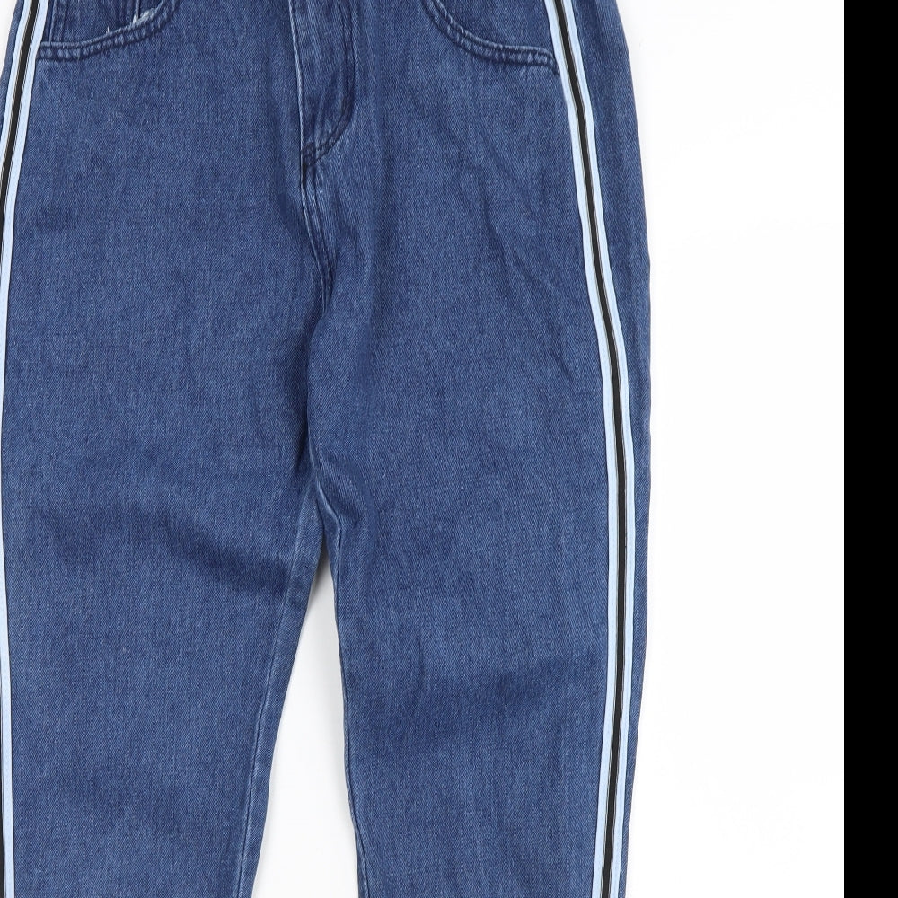 Womens UK Size XL Preworn Regular Fit Straight Blue Jeans