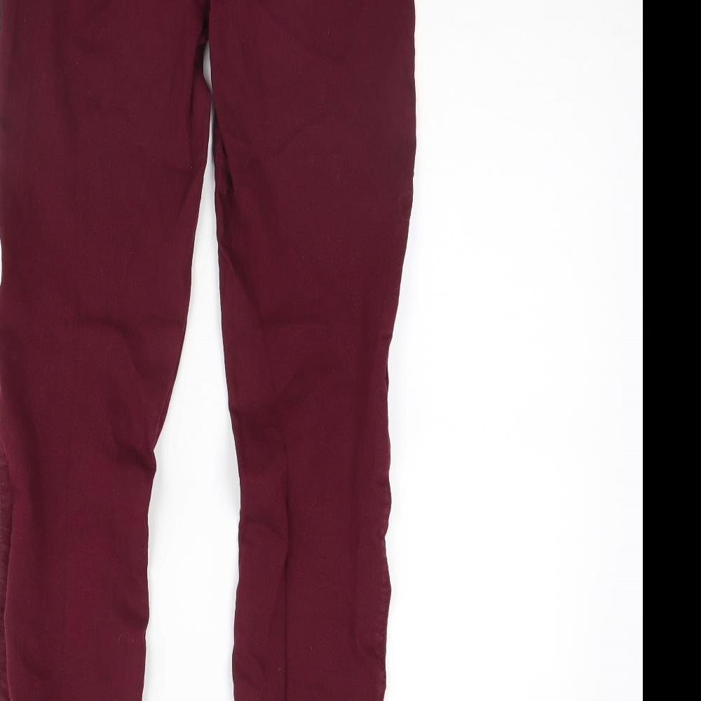 Denim & Co. Womens Purple  Denim Jegging Jeans Size 6 L29 in