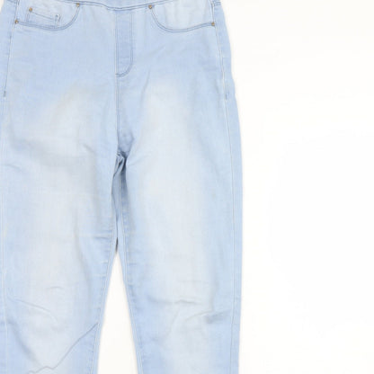 Peacocks Womens Blue  Denim Skinny Jeans Size 12 L28 in