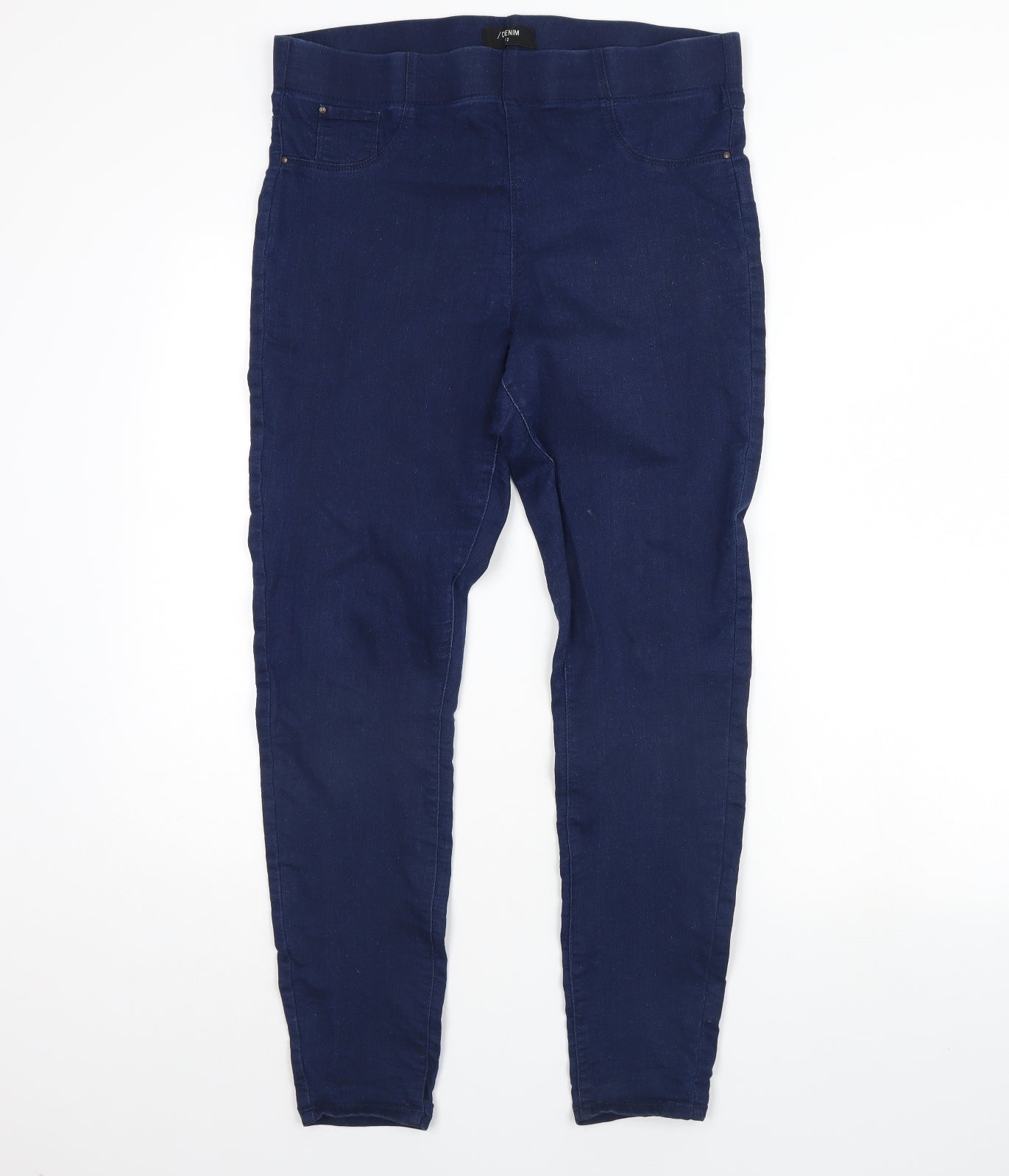 Womens UK Size 12 Denim Regular Fit Jegging Blue Jeans
