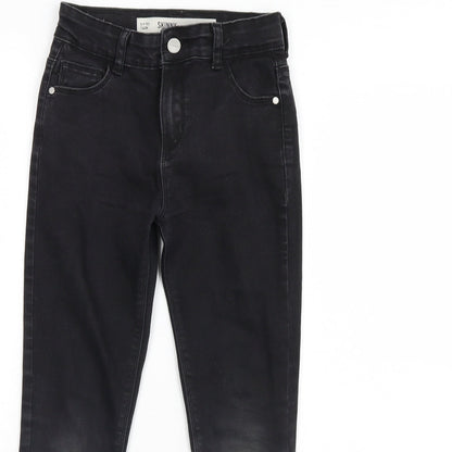Denim & Co. Girls Black  Denim Skinny Jeans Size 8 Years