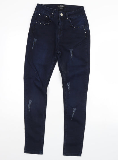 Select Womens Blue  Denim Skinny Jeans Size 6 L29 in