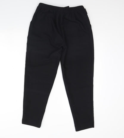 Womens UK Size 10 Wallis Regular Fit Dress Pants Black Trousers