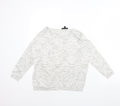 Womens UK Size 6 Warehouse Grey Pullover Jumper