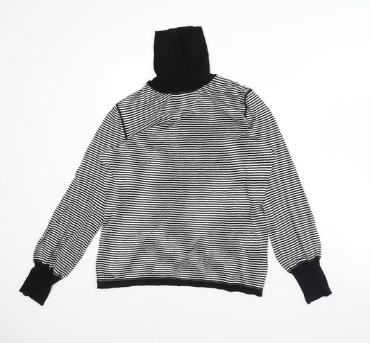 Limited collection Womens White Striped  Pullover Jumper Size 16