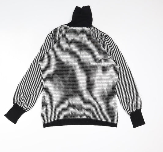 Limited collection Womens White Striped  Pullover Jumper Size 16